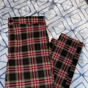 plaid pants from garage